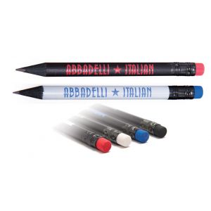 Pencil with coloured eraser
