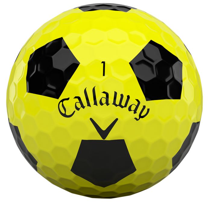 訳有り!キャロウェイ CHROME SOFT TRUVIS イエロー 1ダース ゴルフボール クロムソフト トゥルービス Callaway USモデル 箱潰れだけで激安 Callaway Chrome Soft Tru Track Golf Balls - Yellow